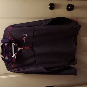 Men's 1/4 zip New England Patriots pullover